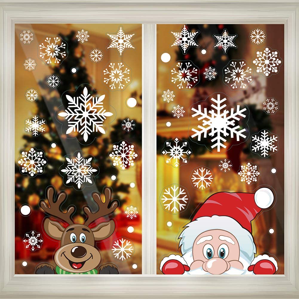 Weihnachts-Fenstersticker, Wei – Wedding/Event Supply Store Bewertung und Preis