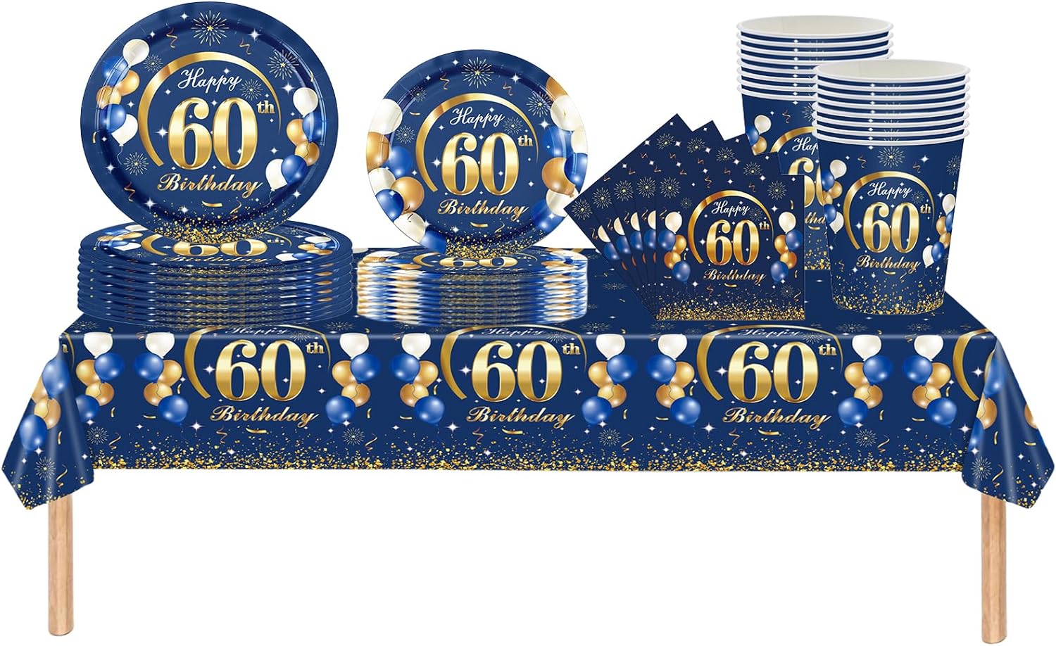 Marineblau Gold 60. Geburtstag – Table Number Gold Bewertung und Preis