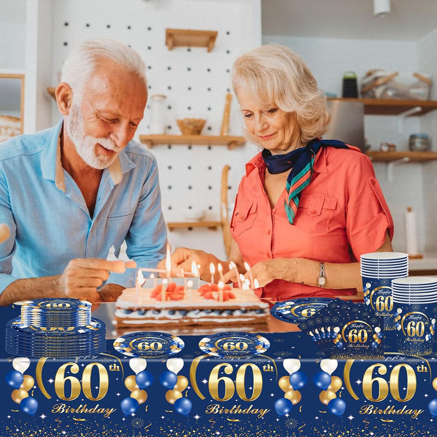 Marineblau Gold 60. Geburtstag – Table Number Gold Bewertung und Preis